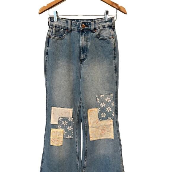 Billabong x Wrangler Patch Flare Jeans Size 25 - Picture 6 of 14